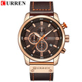 CURREN 8291 - Relógio de quartzo de luxo