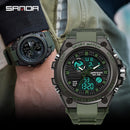 SANDA 739 - Relógio Digital Estilo G Shock Militar