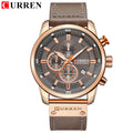 CURREN 8291 - Relógio de quartzo de luxo