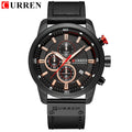 CURREN 8291 - Relógio de quartzo de luxo