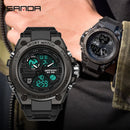 SANDA 739 - Relógio Digital Estilo G Shock Militar
