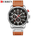 CURREN 8291 - Relógio de quartzo de luxo